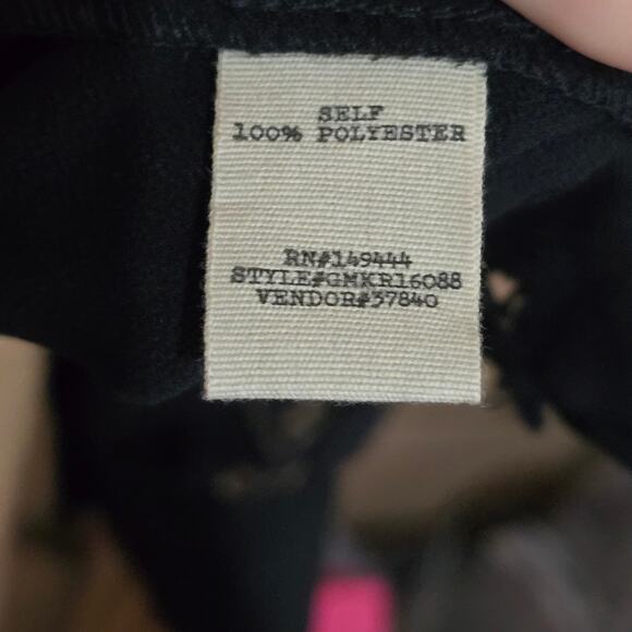 Gimmicks Black Lace up front top with cutout detail small NWOT - Picture 7 of 7